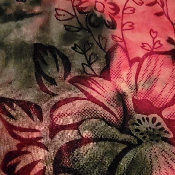 Sere Nada Sleeveless top bright pink/black.  Size 1X 22" across the chest. - Picture 3 of 7